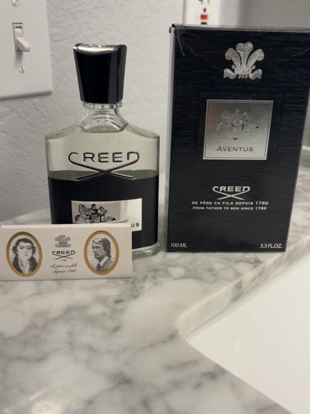 New Creed Aventus Fragrance 100ml. Comes with everything
